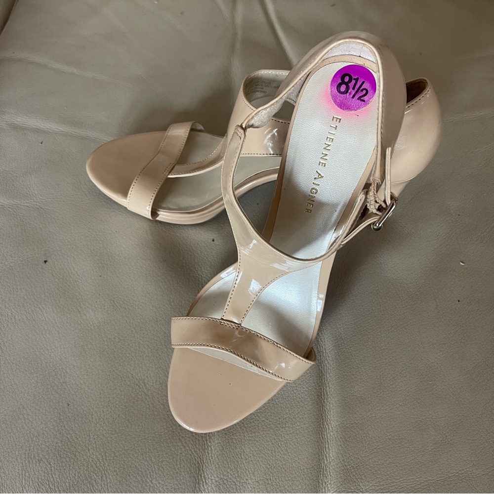 Etienne Aigner Women's Beige Heels